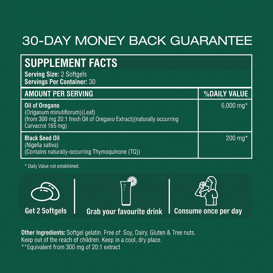 Oil Of Oregano Softgels